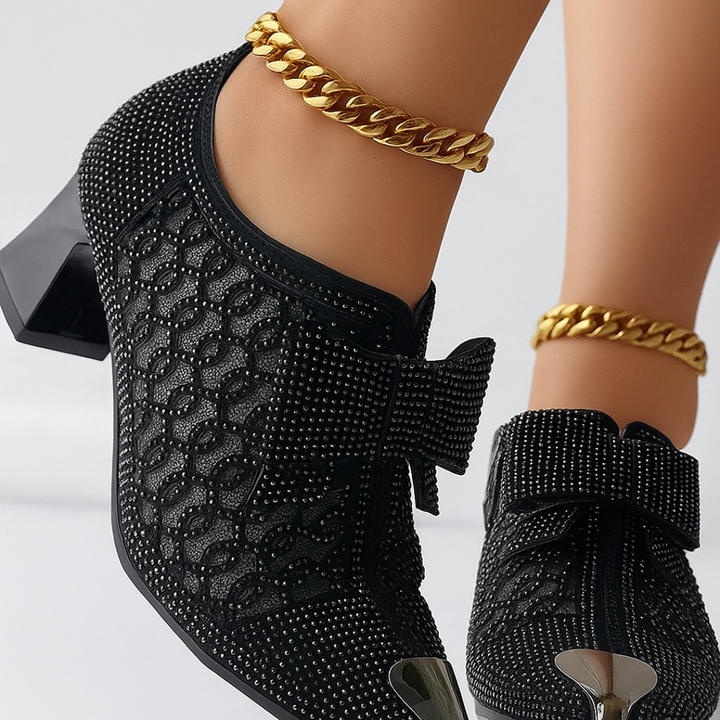 Zapatos de Tacón Vivienne con Lazo