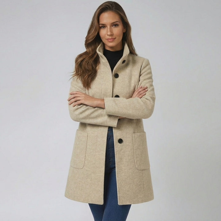 Jacquline | Abrigo de invierno para mujeres con un botón